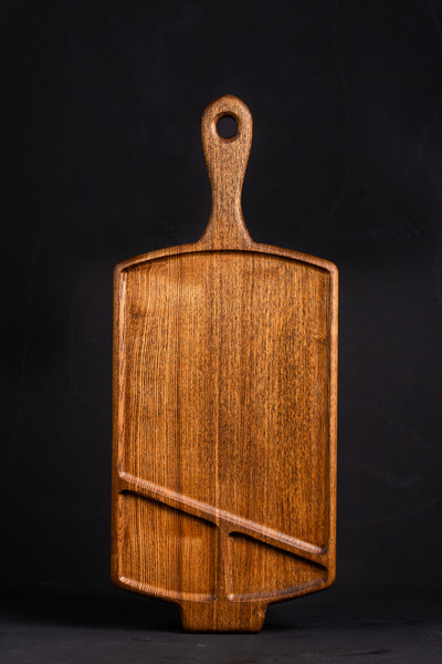 Narrow handcrafted wooden tray by Taiga Carpentry, Croatia